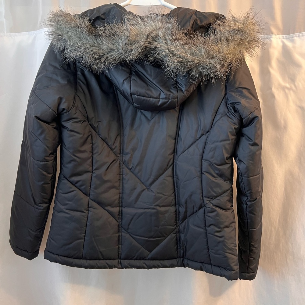 Columbia Black Small Women’s Coat with Removable Fur Hood - Picture 10 of 10